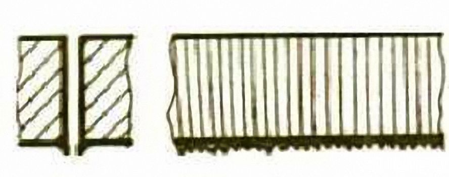 點滴狀的細小規(guī)則毛刺 點滴狀的細小規(guī)則毛刺