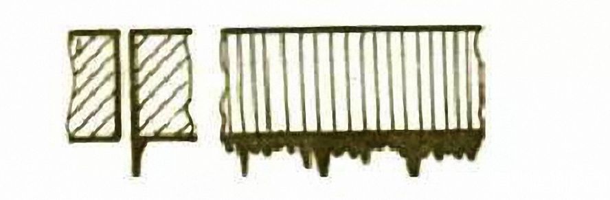 一邊產(chǎn)生長的不規(guī)則的毛刺 一邊產(chǎn)生長的不規(guī)則的毛刺